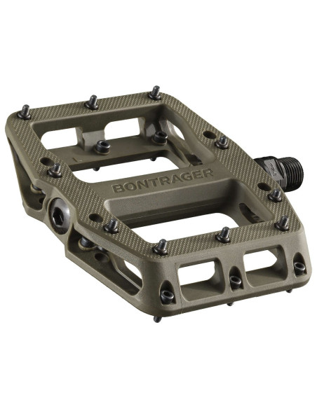 Pédales vélo VTT Bontrager Elite MTB Nylon - Vert Olive