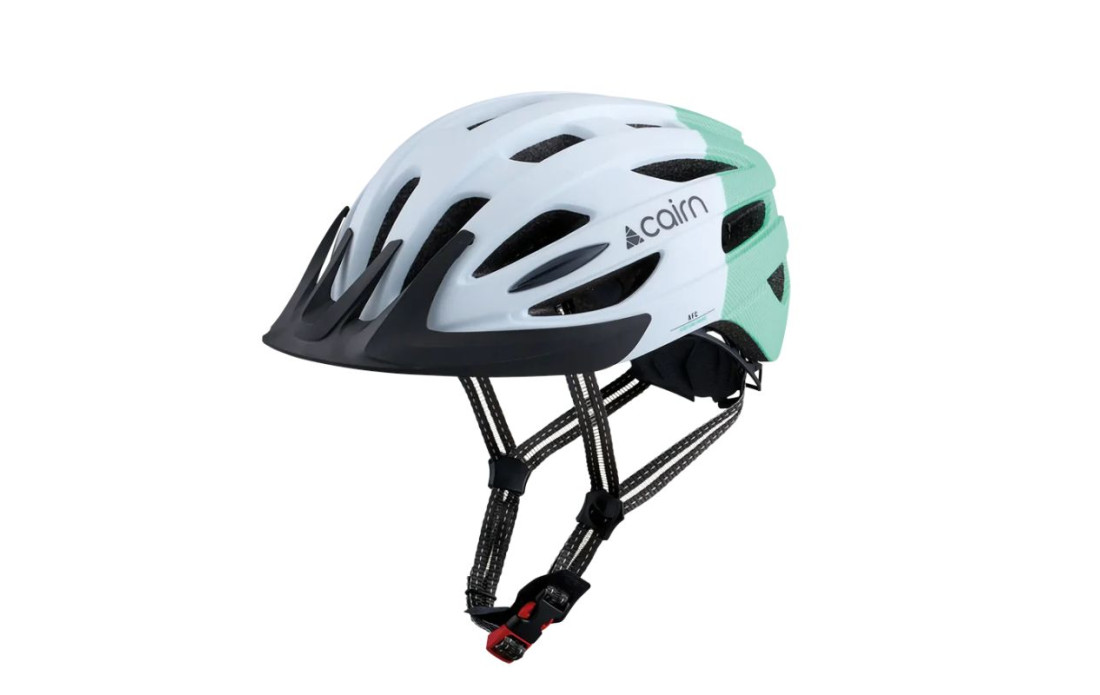 casque vélo VTT Cairn Fusion Mat Aqua