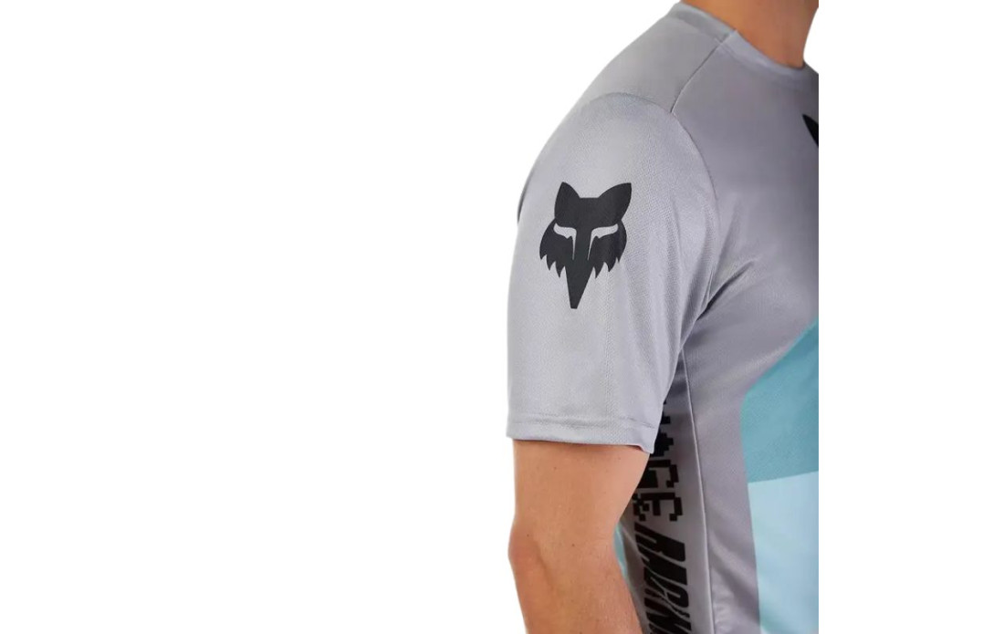 Maillot manches courtes FOX Ranger Gris/ Bleu