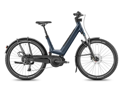 Moustache Bikes XRoad FS 4 Open 600 Wh - 2026 - Bleu marine mat
