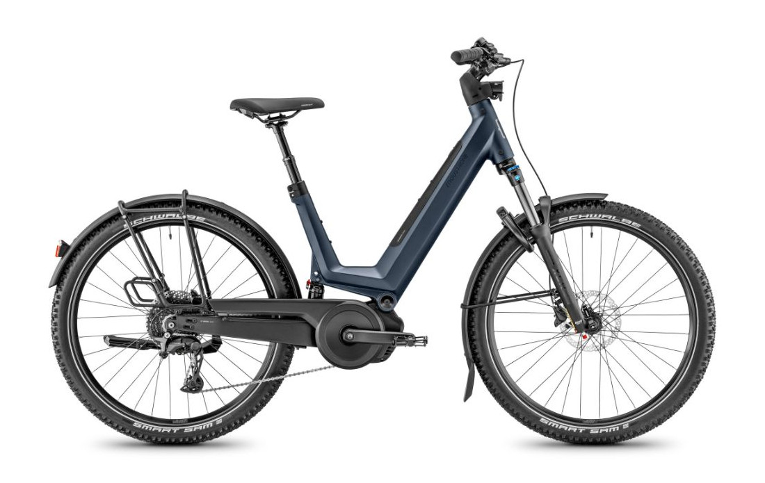 Moustache Bikes XRoad FS 4 Open 600 Wh - 2026 - Bleu marine mat