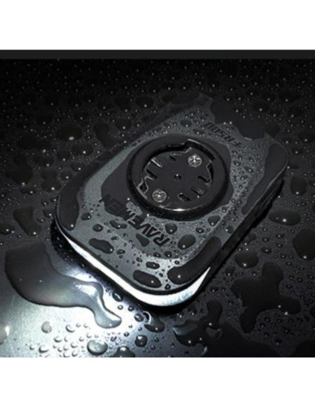 Eclairage avant Ravemen sur compteur Garmin FR500