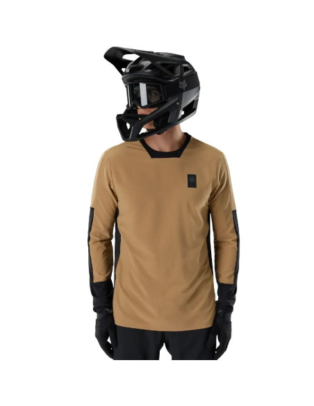 Maillot VTT Hiver FOX Defend Thermal Beige/Marron