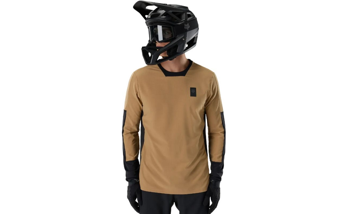 Maillot VTT Hiver FOX Defend Thermal Beige/Marron