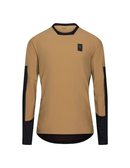 Maillot VTT Hiver FOX Defend Thermal Beige/Marron