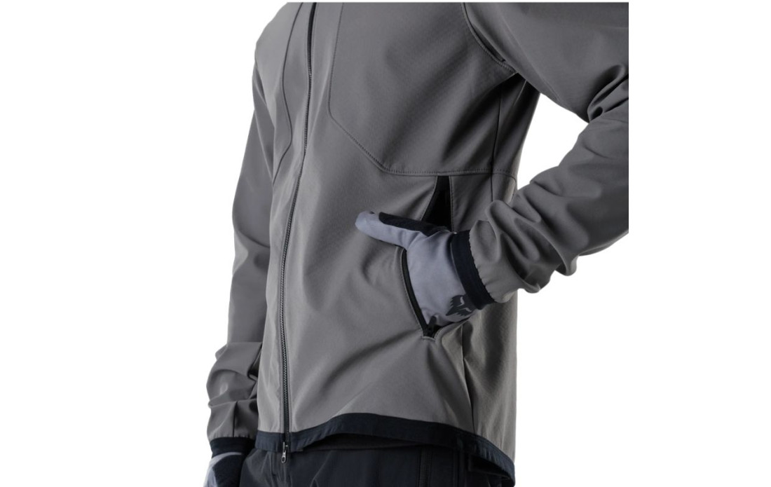 Veste à capuche VTT FOX Ranger Fire Gris étain