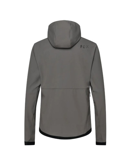 Veste à capuche VTT FOX Ranger Fire Gris étain