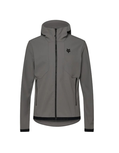 Veste à capuche VTT FOX Ranger Fire Gris étain