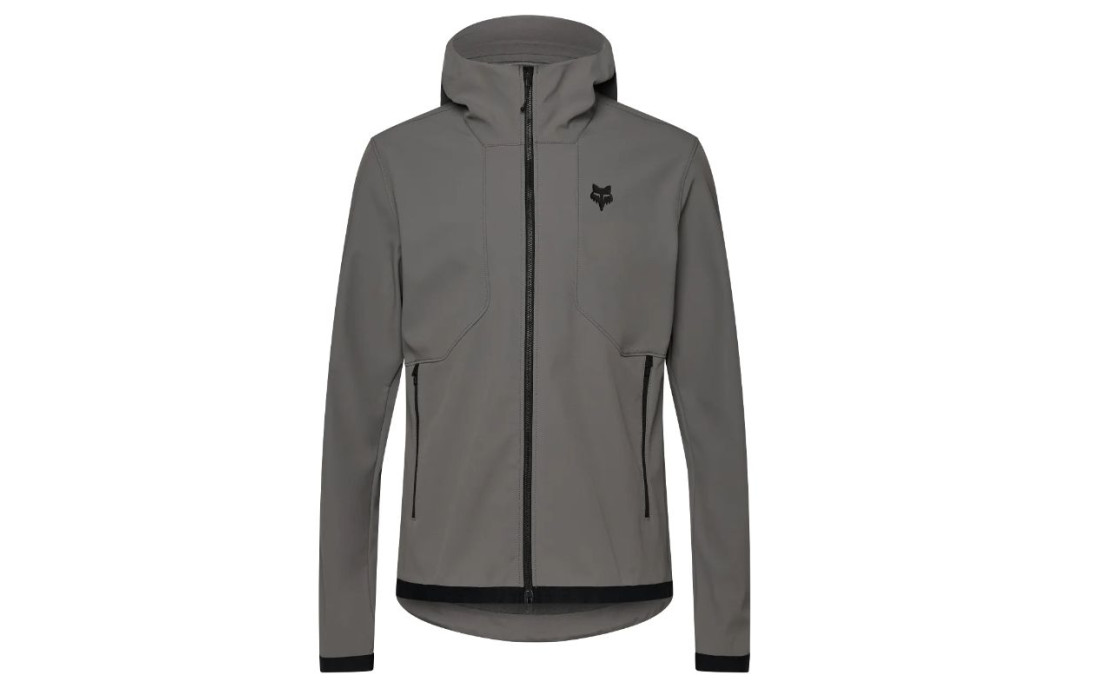 Veste à capuche VTT FOX Ranger Fire Gris étain