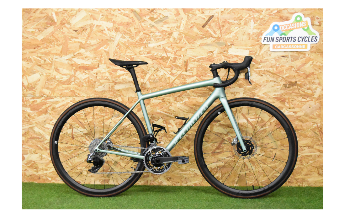 SPECIALIZED AETHOS SRAM RED D1 VERT | REVISE | GARANTIE CADRE A VIE