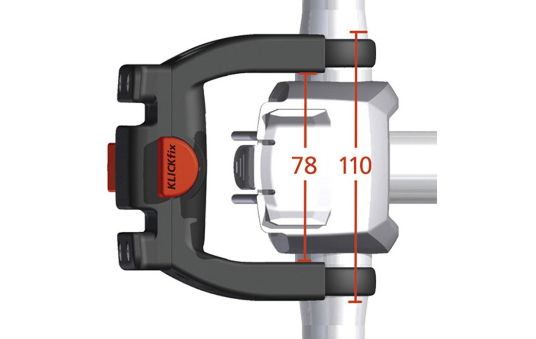 Support de guidon Klickfix 0211EB