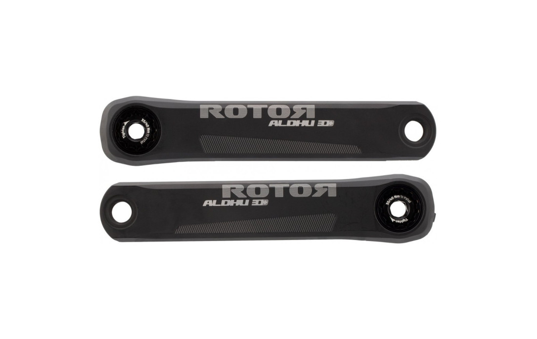 Manivelles Rotor Aldhu 3D+ 172.5 mm - Noires